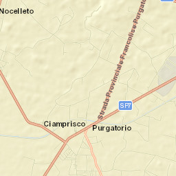 Sant'Andrea-Pizzone-Ciamprisco Street Map