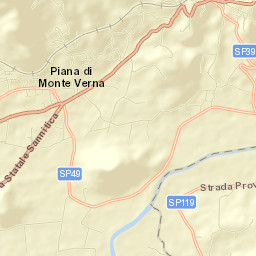 Piana di Monte Verna Street Map
