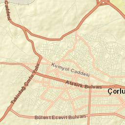 Çorlu Street Map