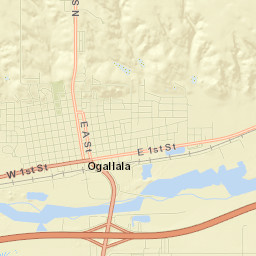 Ogallala Street Map