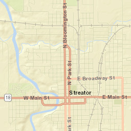 Streator Street Map