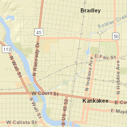 Bradley Street Map