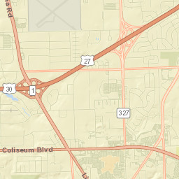 Fort Wayne Street Map