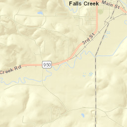 Falls Creek Street Map