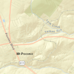 Mount Pocono Street Map
