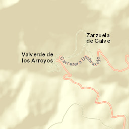 Valverde de los Arroyos Street Map