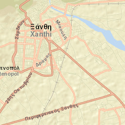 Xánthi Street Map