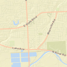 Allen County Street Map