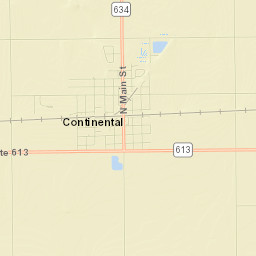 Continental Street Map