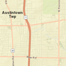 Austintown Street Map