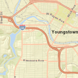 Youngstown Street Map