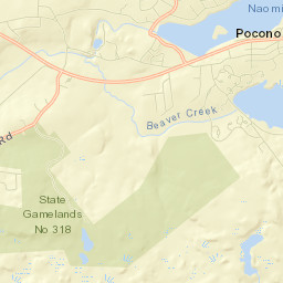 Pocono Pines Street Map