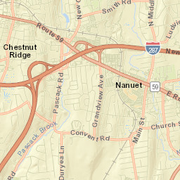 Nanuet Street Map