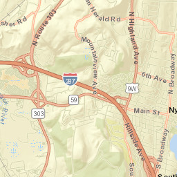 Nyack Street Map