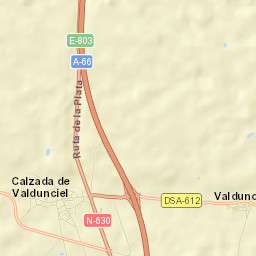 Calzada de Valdunciel Street Map