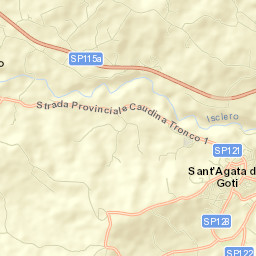 Sant'Agata de'Goti Street Map