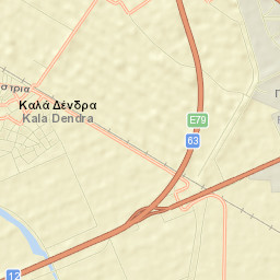 Kalá Déndra Street Map