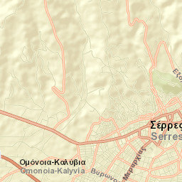 Sérres Street Map