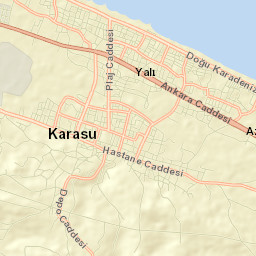 Karasu İlçesi Street Map