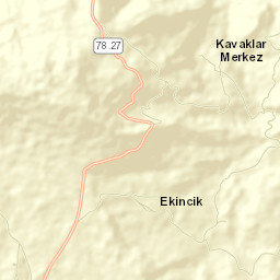 Ovacık İlçesi Street Map