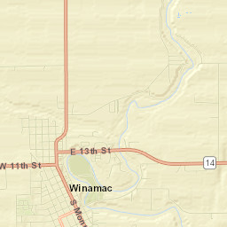 Winamac Street Map