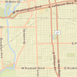 Fort Wayne, Indiana Street Map