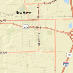 New Haven Street Map