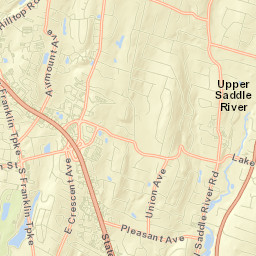 Upper Saddle River Street Map