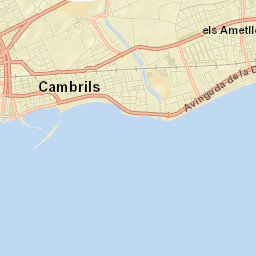 Cambrils Street Map