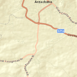 Arzachena Street Map