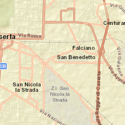 Caserta Street Map