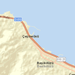 Beşikdüzü Street Map