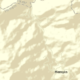 Hemşin İlçesi Street Map