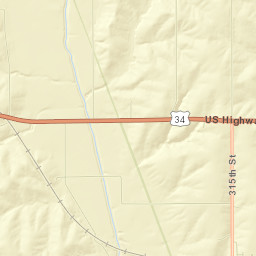 Mills County Street Map