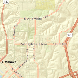 U.S. 63 Business, Ottumwa, IA 52501 Street Map