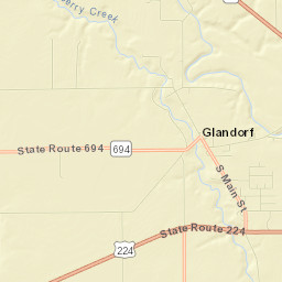 Glandorf Street Map