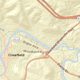 Clearfield Street Map