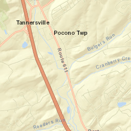 Tannersville Street Map
