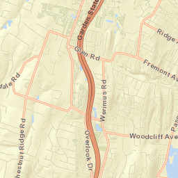 Woodcliff Lake Street Map