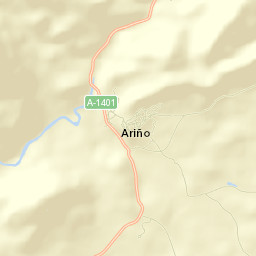 Ariño Street Map