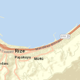 Rize Street Map
