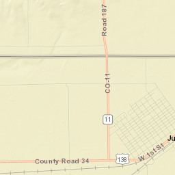 Julesburg Street Map