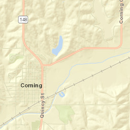 Corning Street Map