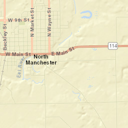 North Manchester Street Map