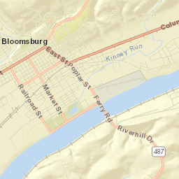 Bloomsburg Street Map