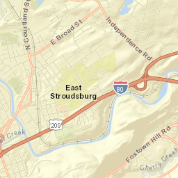 East Stroudsburg Street Map
