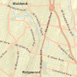 Ho-Ho-Kus Street Map