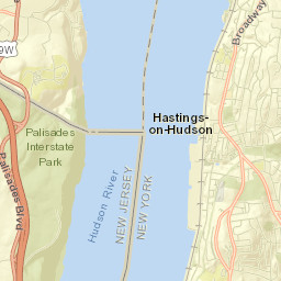 Hastings-on-Hudson Street Map