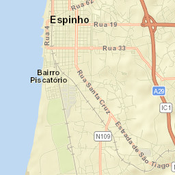 Espinho Street Map