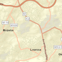 Lourosa Street Map